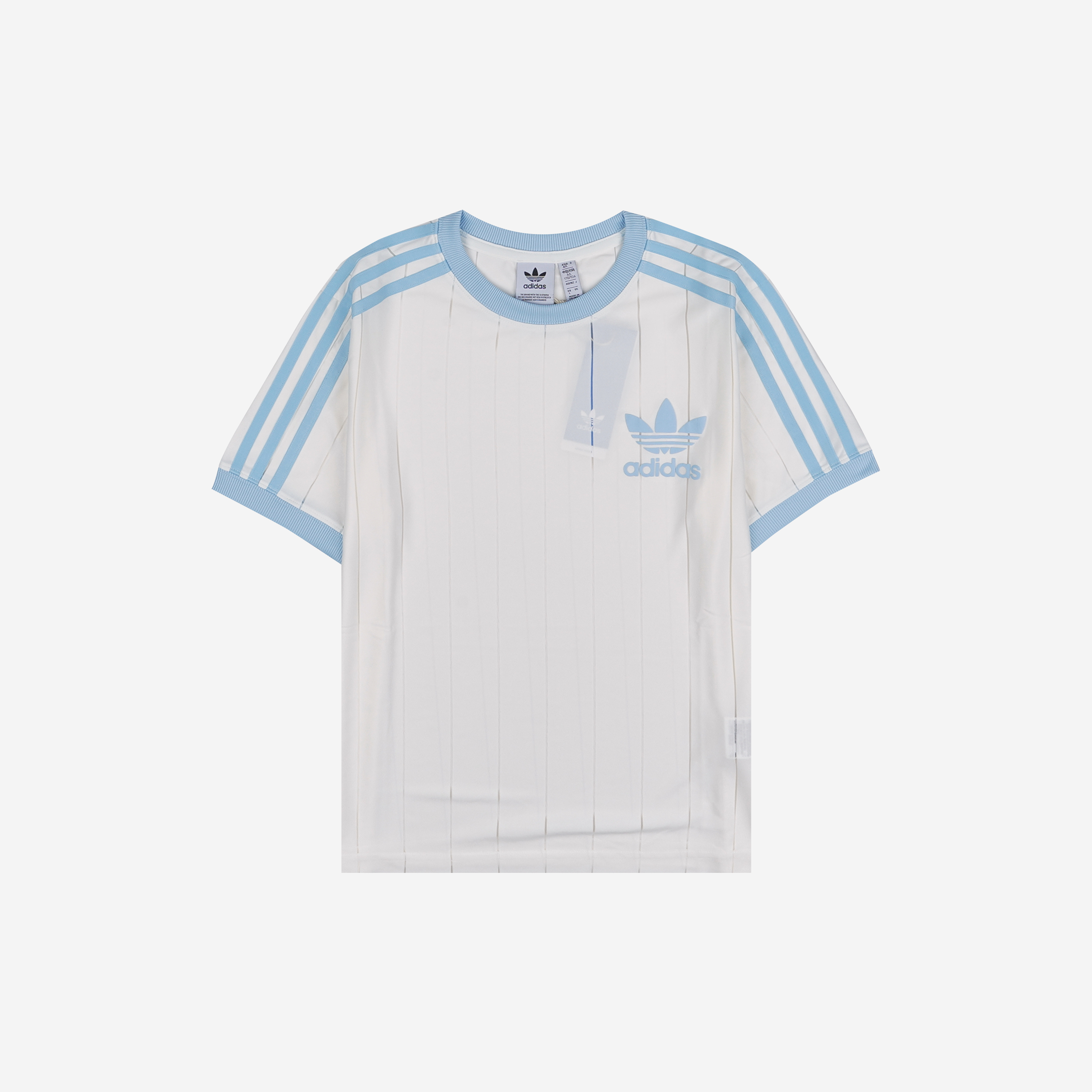 (W) Adidas 3-Stripes T-Shirt Off White - KR Sizing
