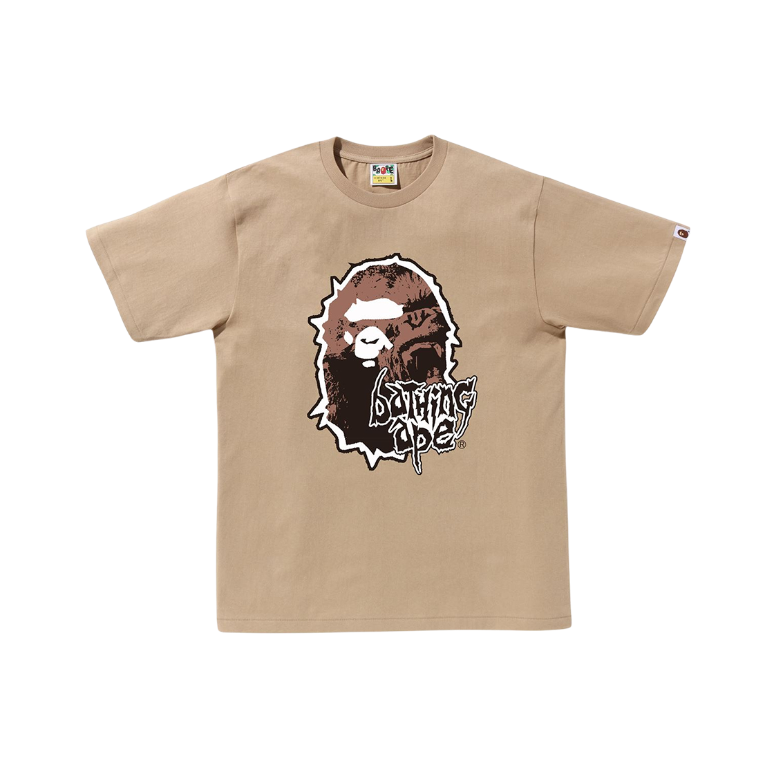 BAPE Mad Ape Head T-Shirt Beige 상세 이미지 1