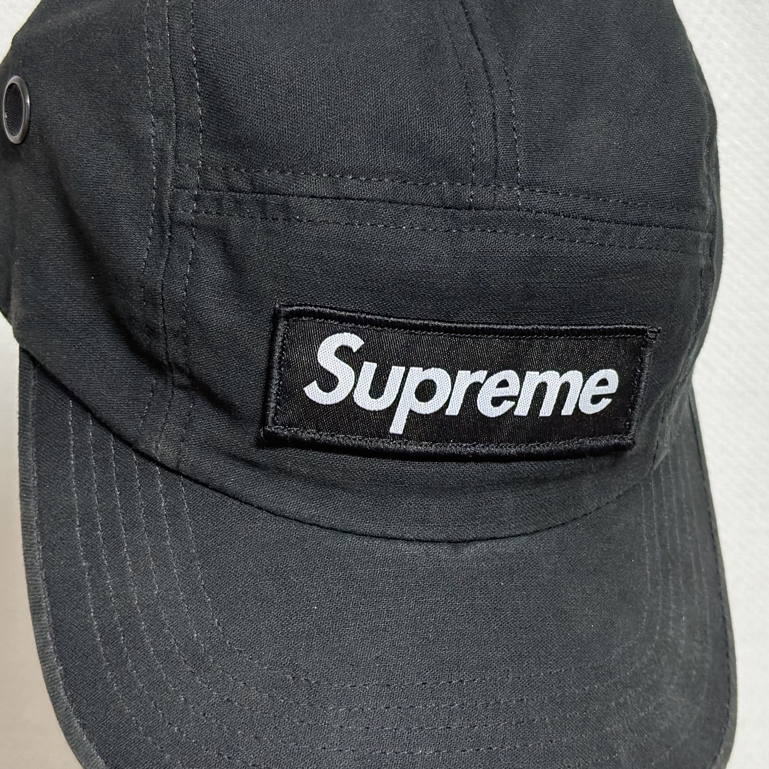 Supreme Military Camp Cap Black - 24SS 착용 스타일