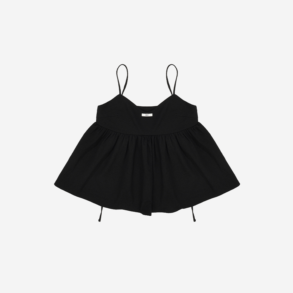 lr_049 Leterie Jacquard Tie Sleeveless Black