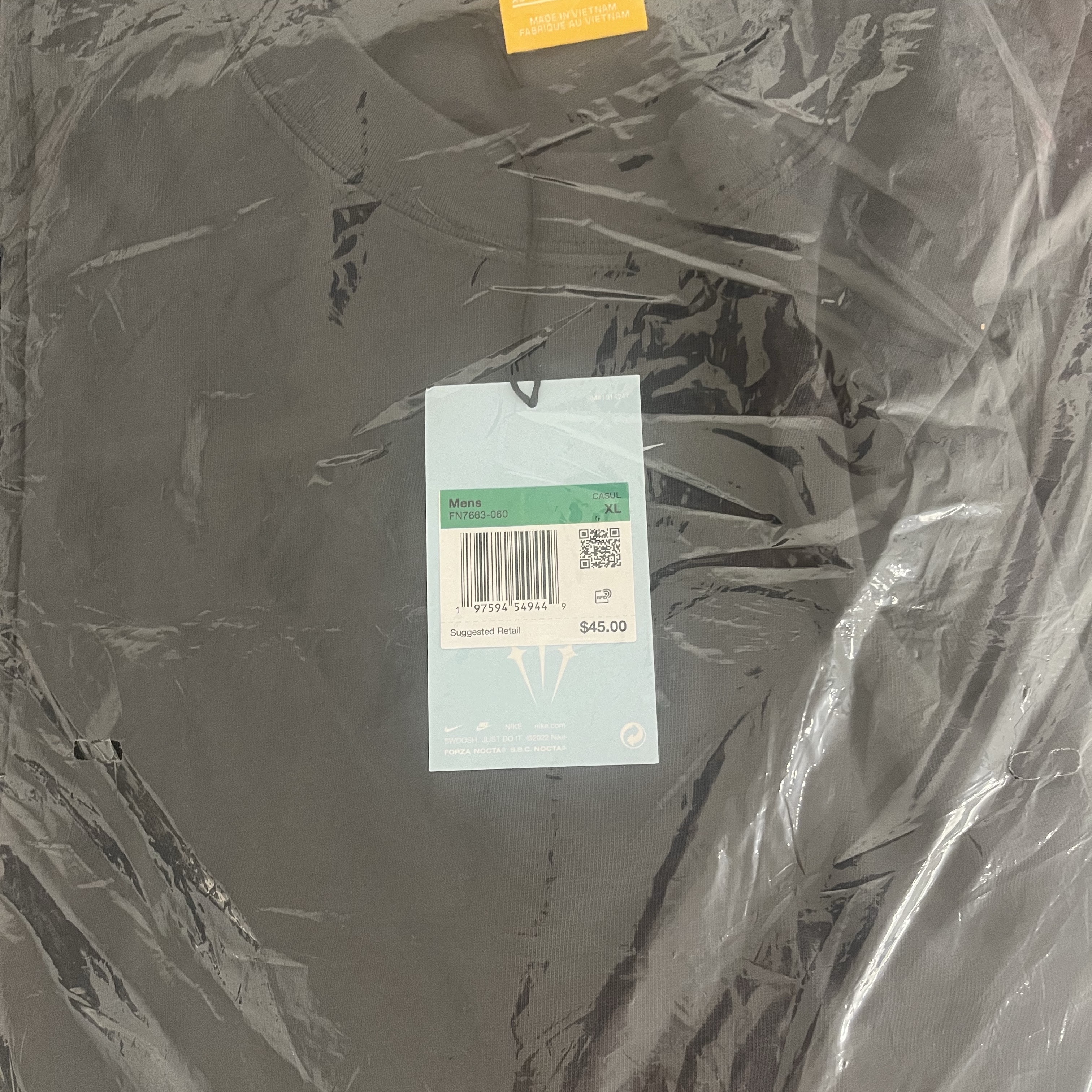 Nike x Drake Nocta Max 90 T-Shirt Anthracite (FN7663-060) 착용 스타일