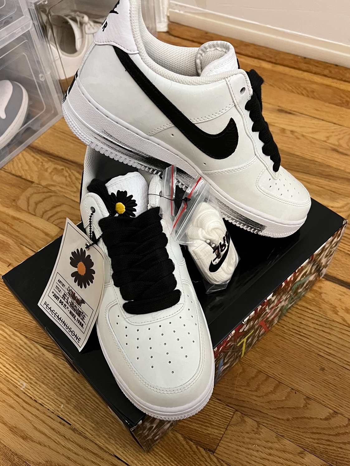 Nike x Peaceminusone Air Force 1 Low Para-Noise 2.0 착용 스타일