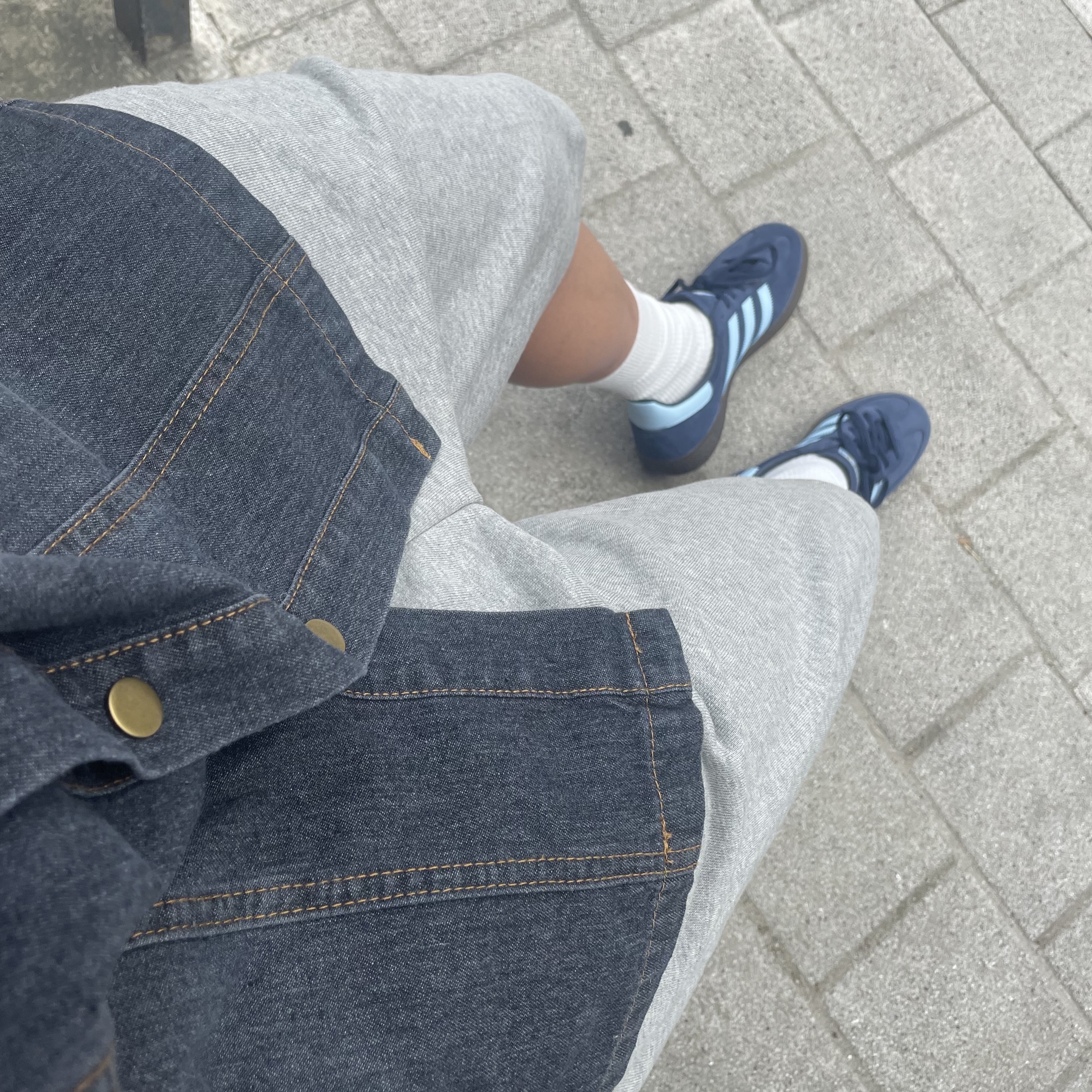Adidas Spezial Handball Collegiate Navy 착용 스타일