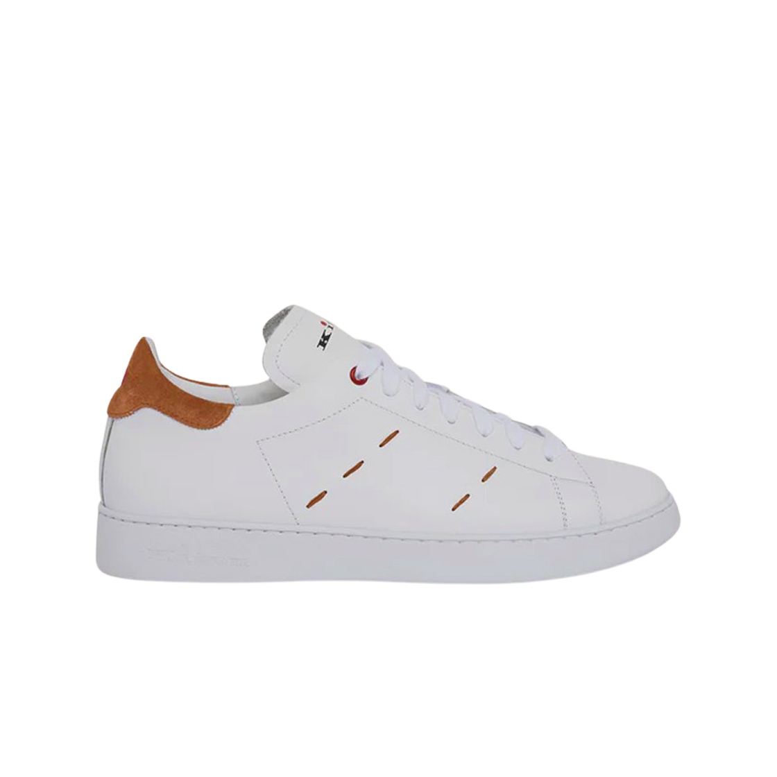 키톤 콘트라스트 스티칭 로우탑 스니커즈 화이트 어스(Kiton Contrast Stitching Low-top Sneakers White Earth)