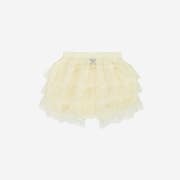 Leterie Lace Banding Skirt White