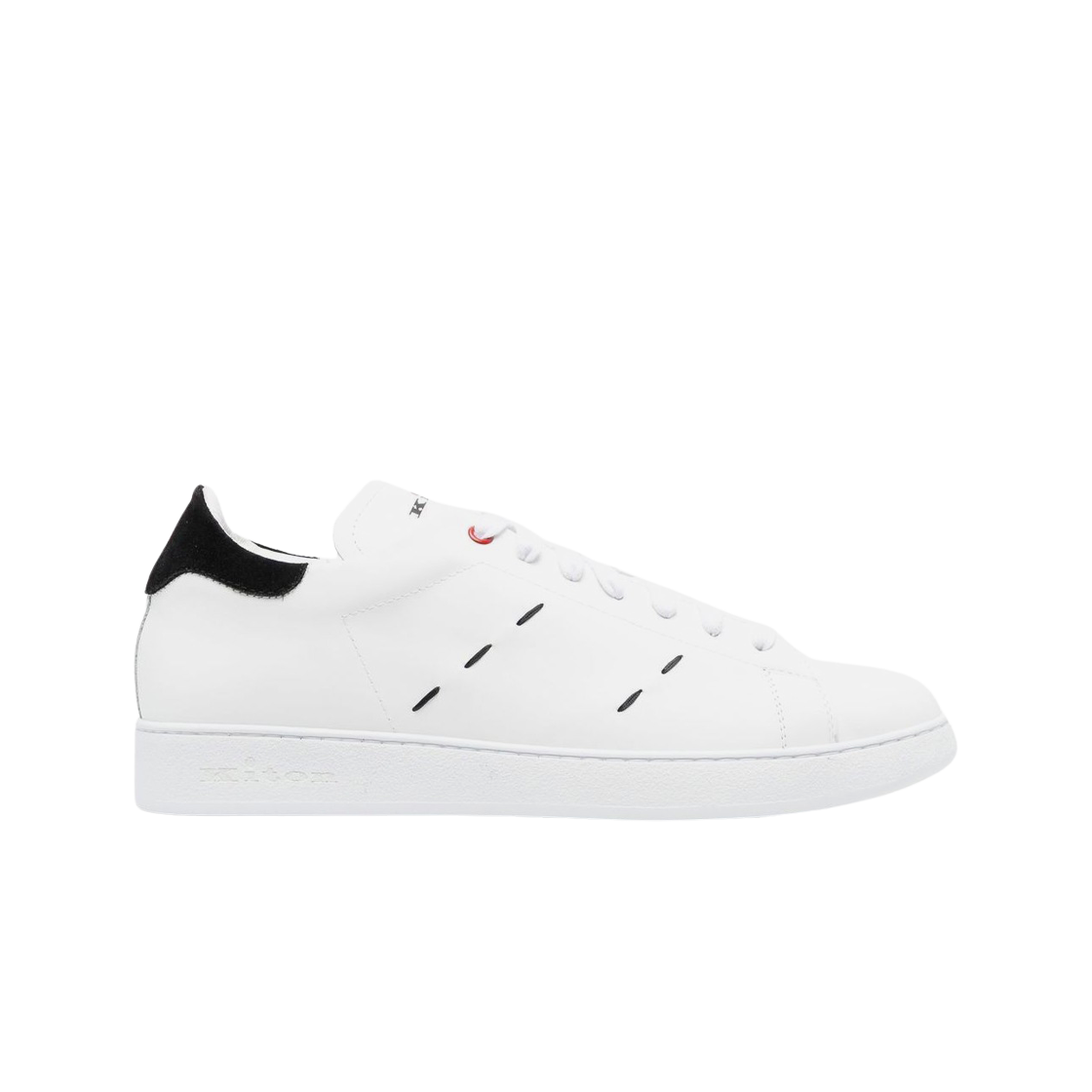 USSN001XB602004 Kiton Contrast Stitching Low-top Sneakers White