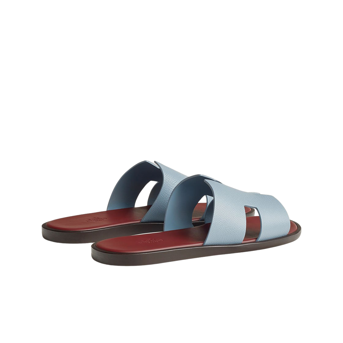 에르메스 이즈미르 샌들 앱송 & 블루 씨엘 루즈 아쉬(Hermes Izmir Sandal Epsom & Bleu Ciel Rouge H) - 3