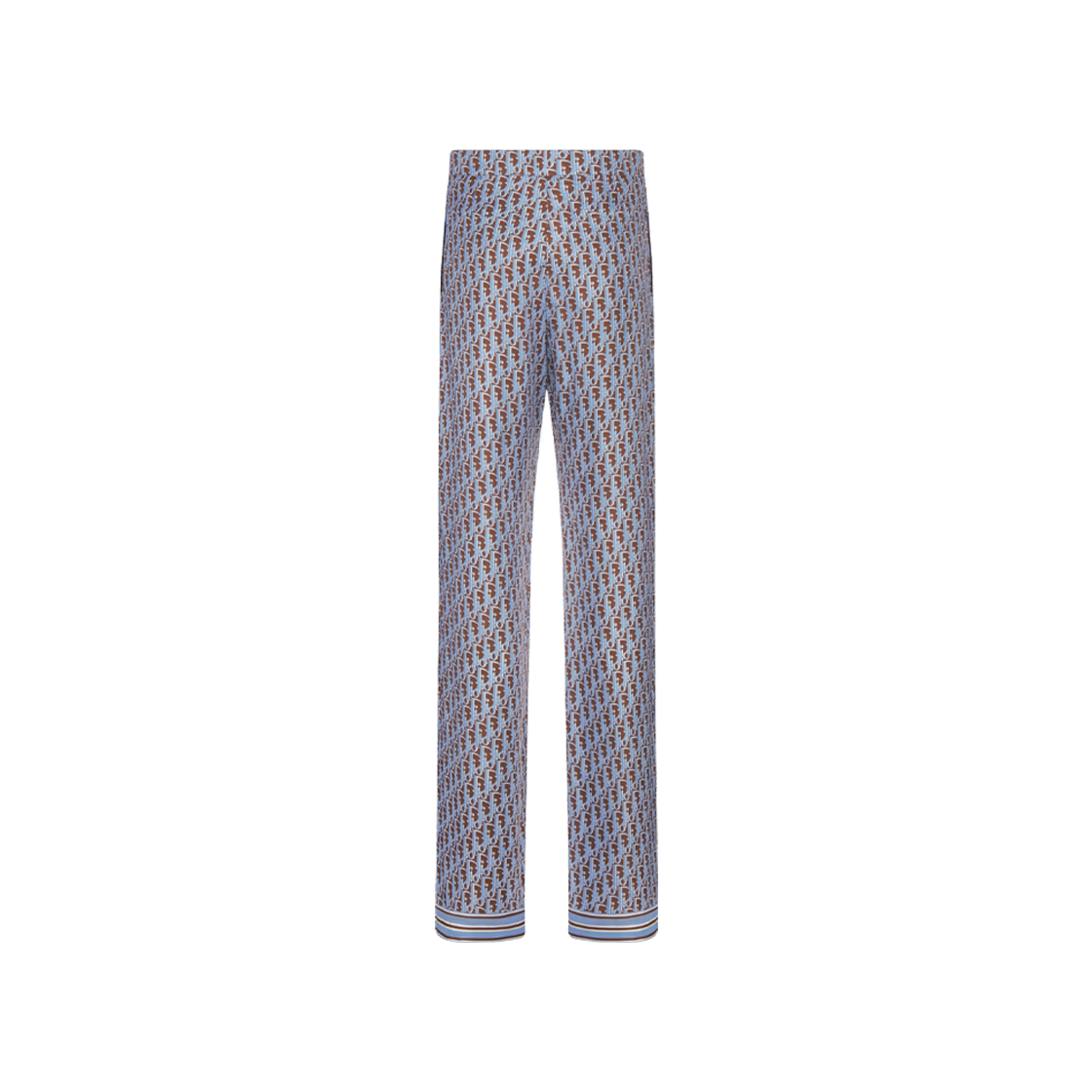 Dior Silk Twill Oblique Pajama Pants Brown 상세 이미지 2