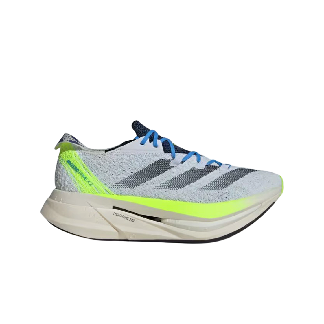 아디다스 아디제로 프라임 X 2 스트렁 클라우드 화이트 원더 실버(Adidas Adizero Prime X 2 Strung Cloud White Wonder Silver)