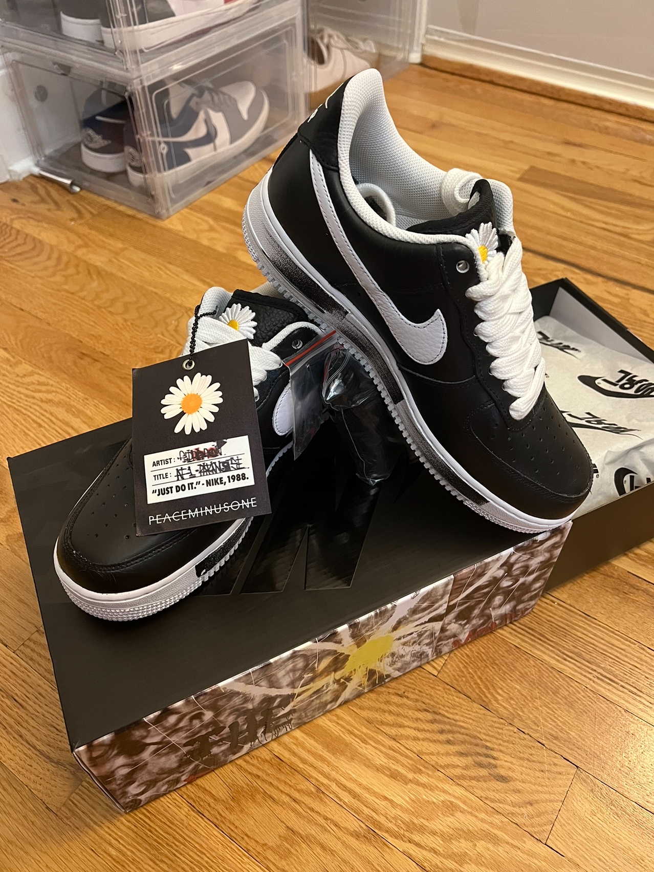 Nike x Peaceminusone Air Force 1 Low Para-Noise 착용 스타일