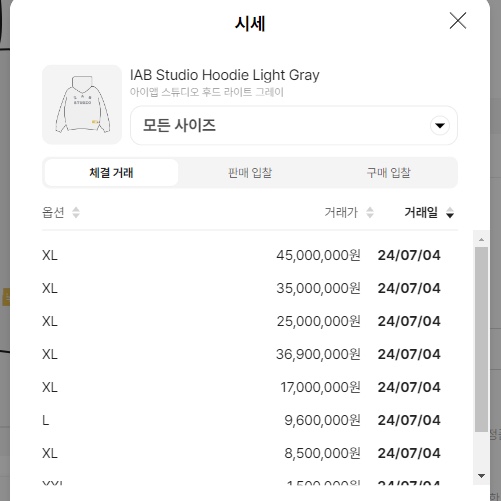 IAB Studio Hoodie Light Gray 착용 스타일