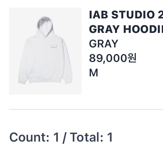 IAB Studio Hoodie Light Gray 착용 스타일