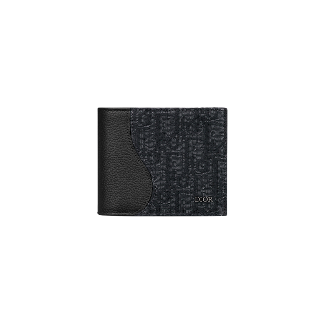 Dior Saddle Wallet Black Leather Oblique Jacquard 상세 이미지 1