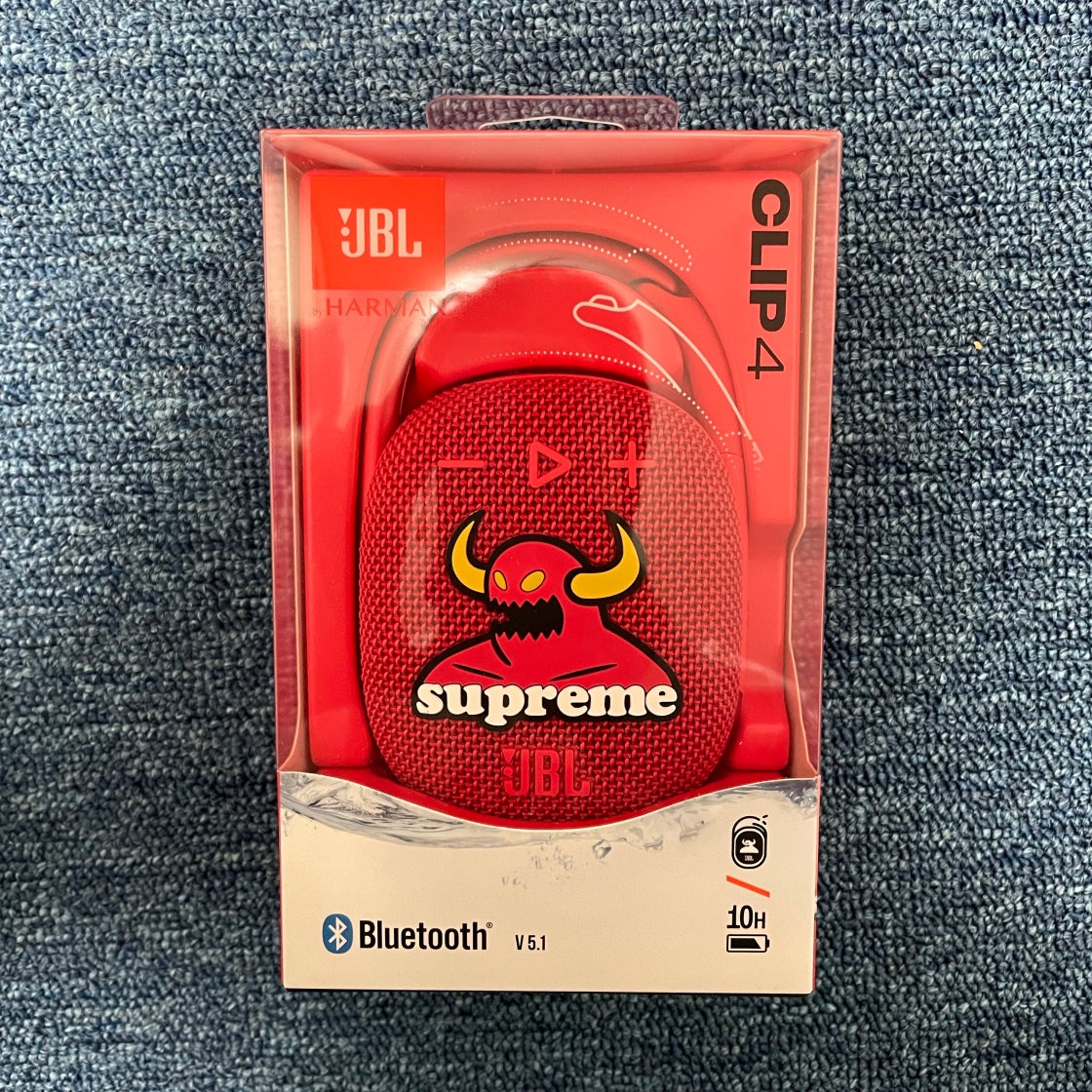 슈프림 x 토이 머신 JBL 클립 레드 - 24SS | Supreme | KREAM