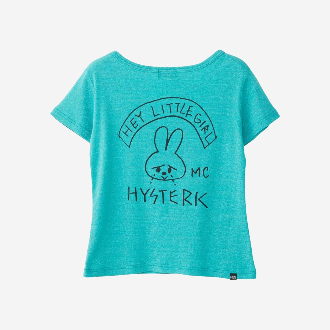 (W) Hysteric Glamour Hey Little Girl T-Shirt Green 상세 이미지 2