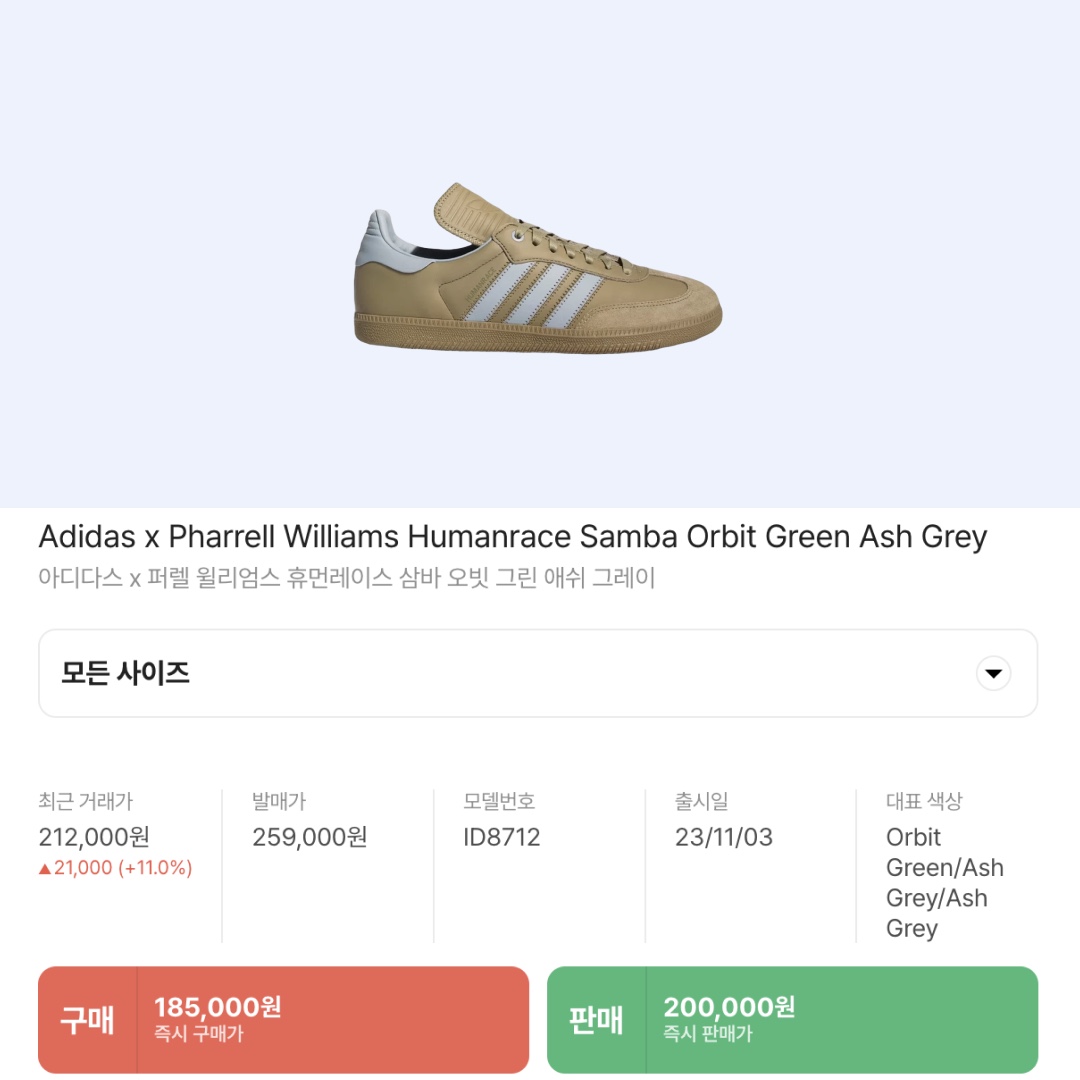 Adidas x Pharrell Williams Humanrace Samba Orbit Green Ash Grey 착용 스타일 - 2