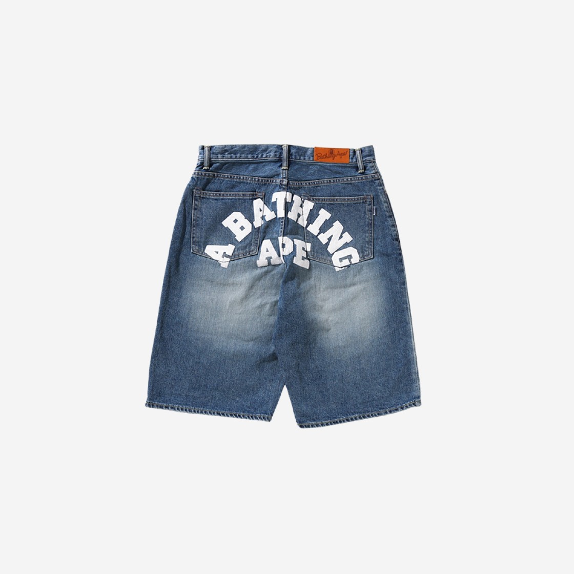 BAPE College Denim Shorts Denim 상세 이미지 2