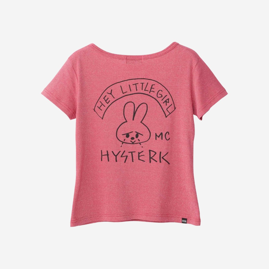 (W) Hysteric Glamour Hey Little Girl T-Shirt Pink 상세 이미지 2