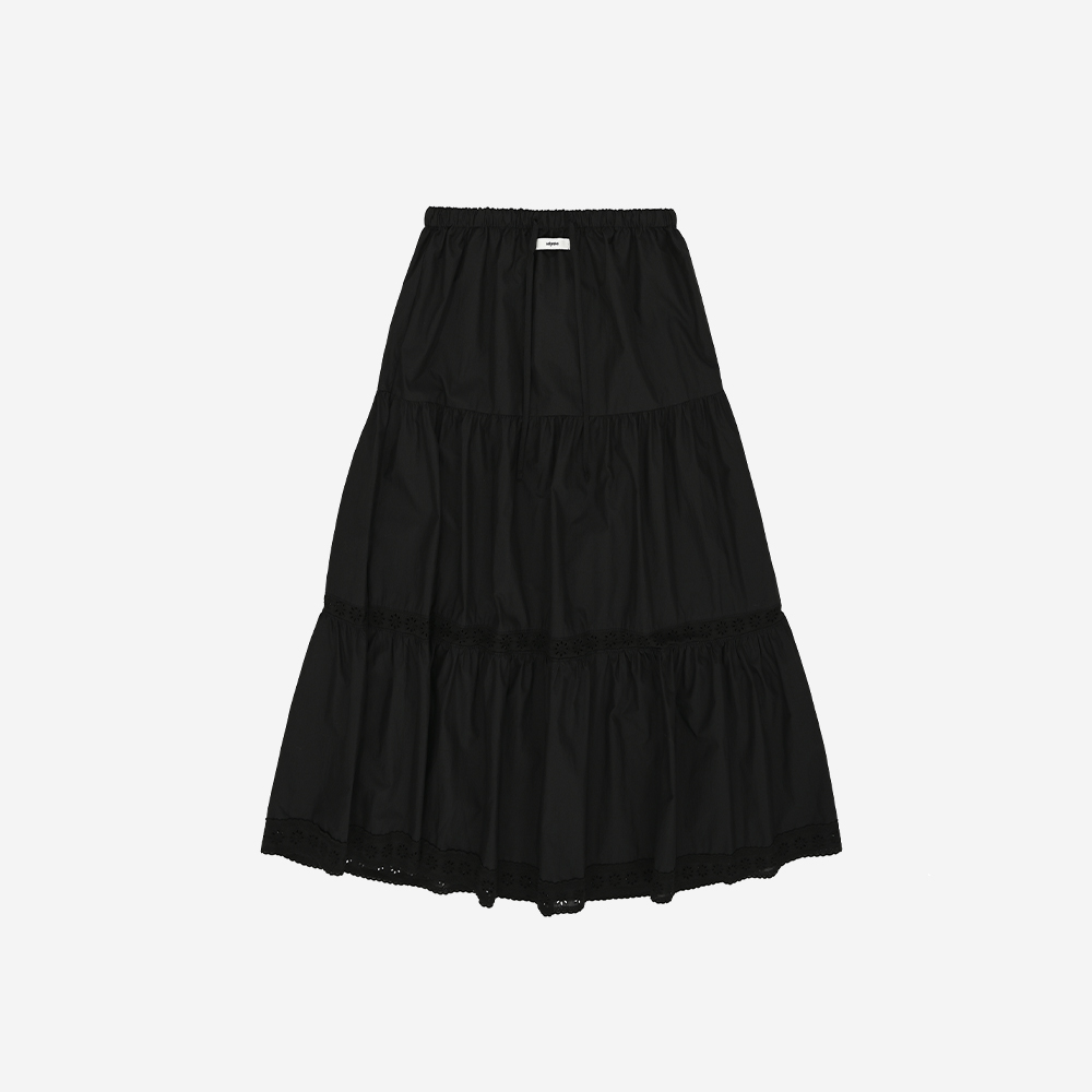 lr_041 Leterie Cancan Lace Skirt Black