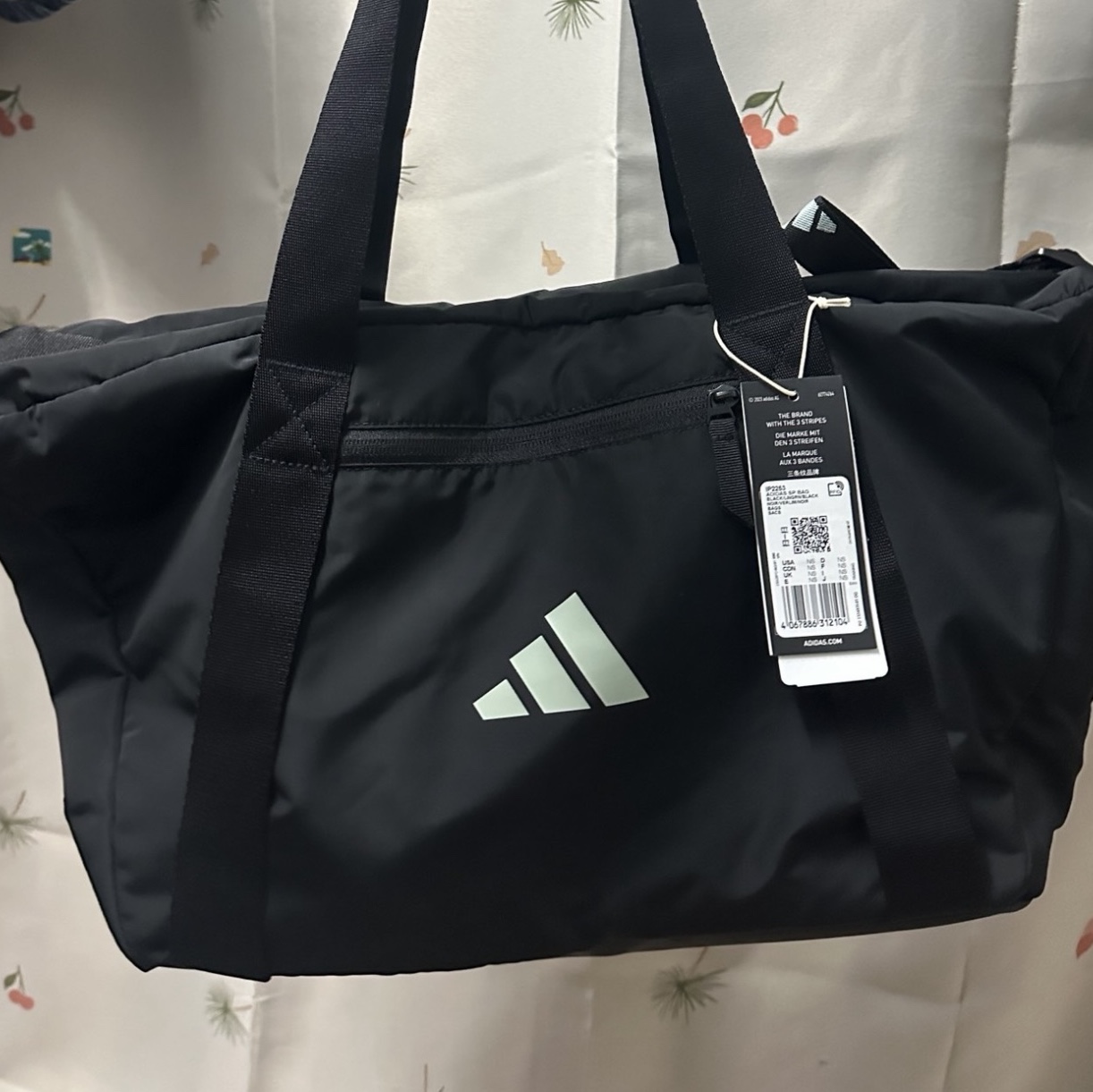 Adidas Sport Bag Black 착용 스타일