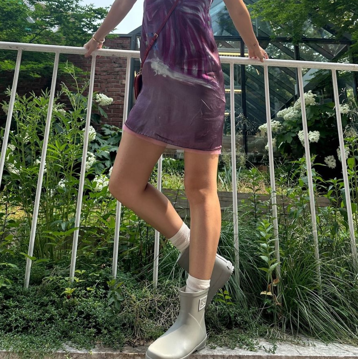 Bensimon BSM Rain Boots Low Midnight Navy, Bensimon BSM Rain Boots Low Honey Butter 착용 스타일