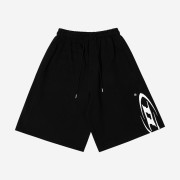 BORN TO WIN Side B Logo Half Pants Black