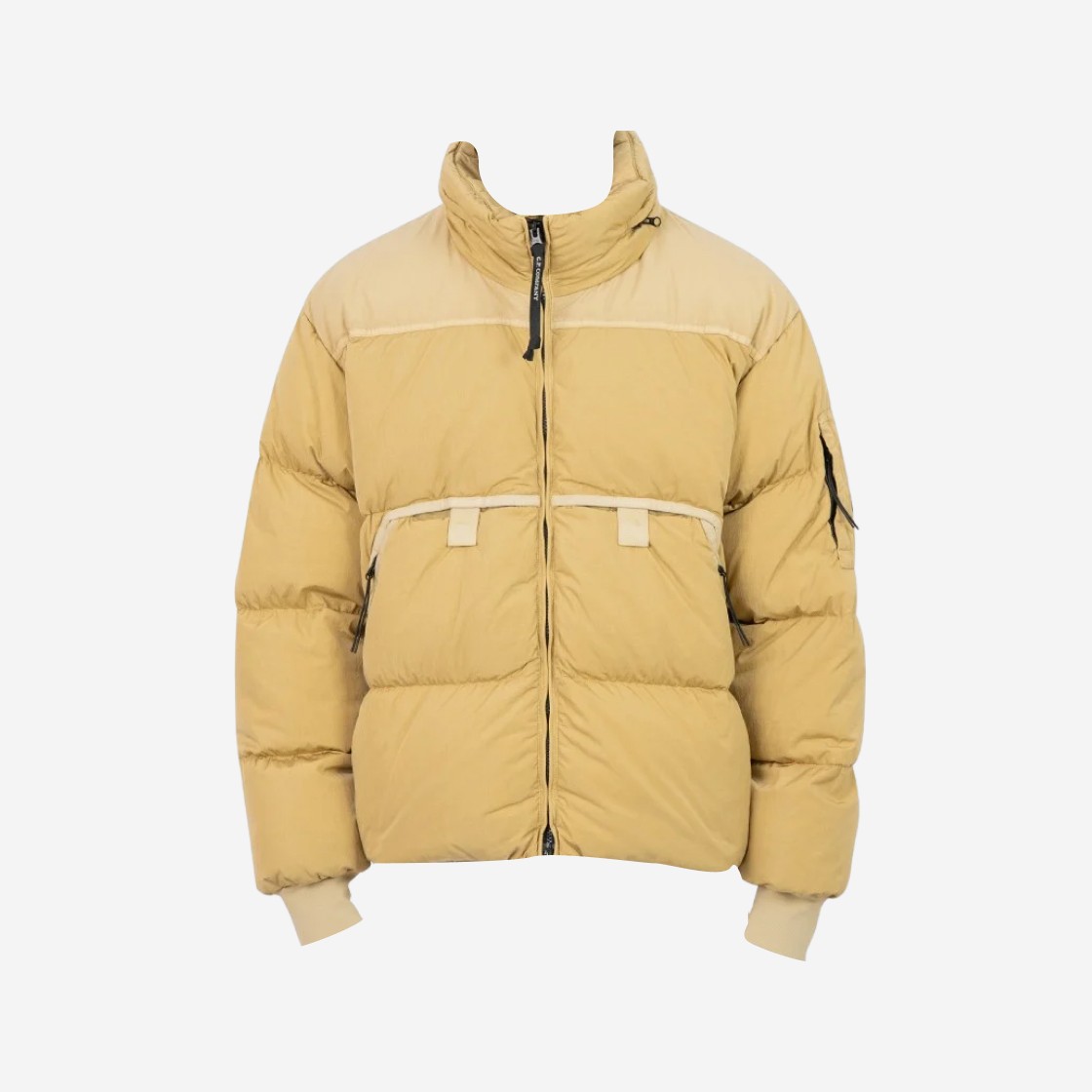 C.P. Company Eco-Chrome R Mixed Down Jacket Mojade Desert Yellow - 23FW 상세 이미지 1