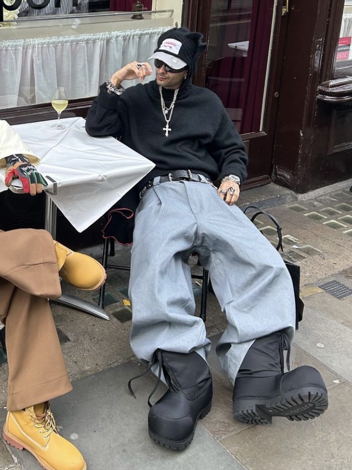 [KREAM 단독] Hyacyn Denim Us Sevar Rof Silver 착용 스타일 - 2