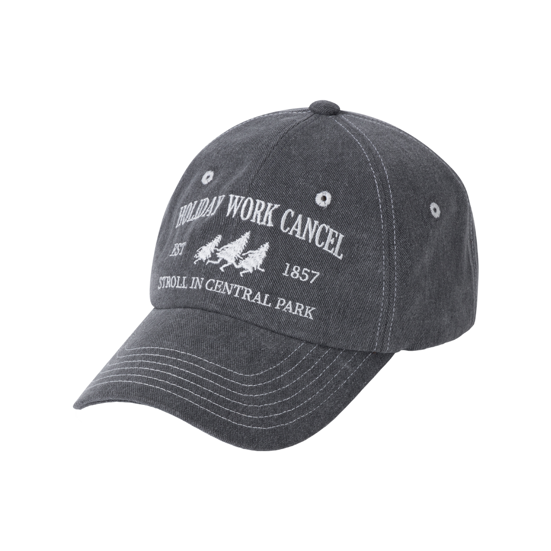 BFH-22A-U-GRY-001 BAUF HWC Ball Cap Pigment Grey