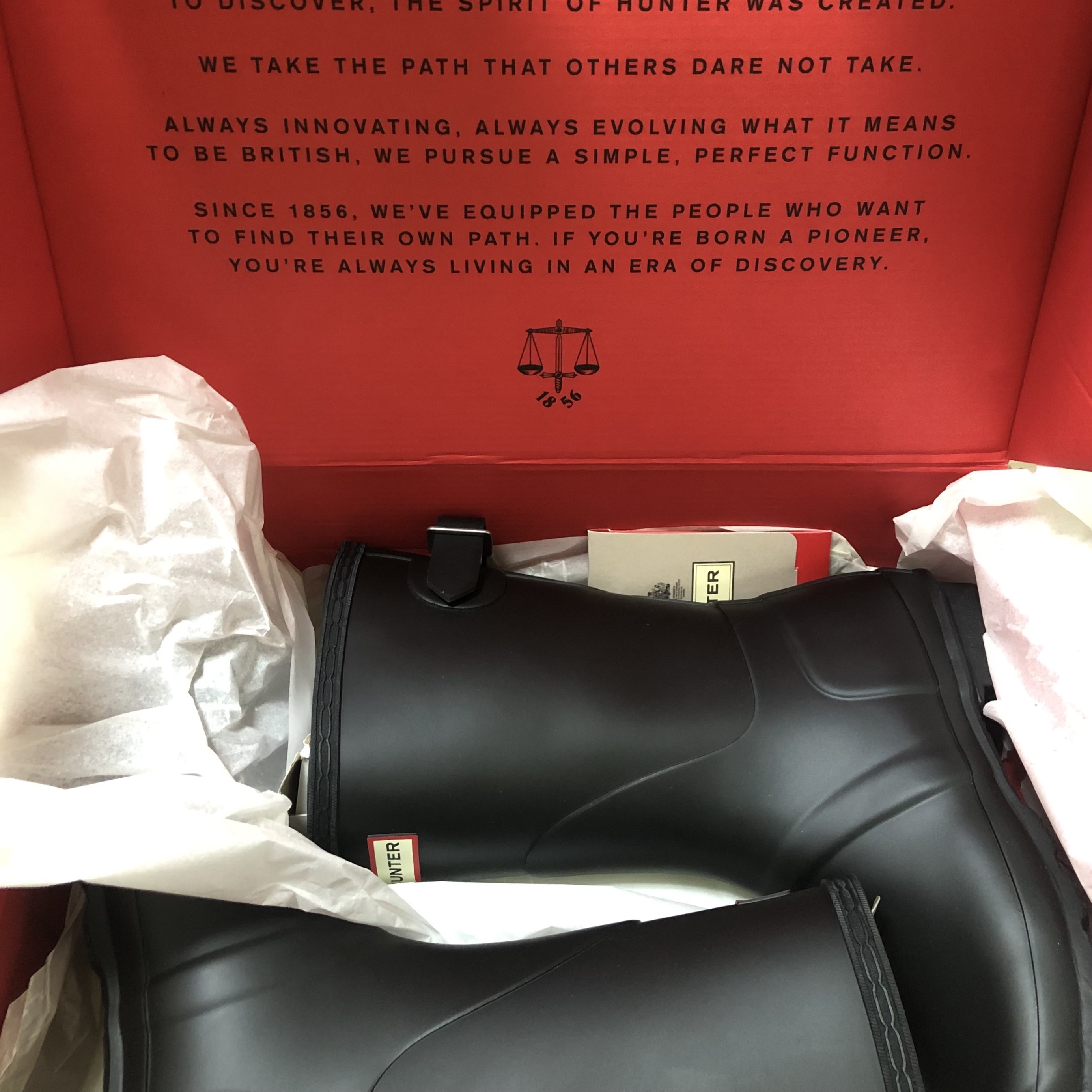 (W) Hunter Original Back Adjustable Short Wellington Boots Black 착용 스타일