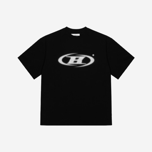 본투윈 블러 B 로고 오버핏 티셔츠 블랙