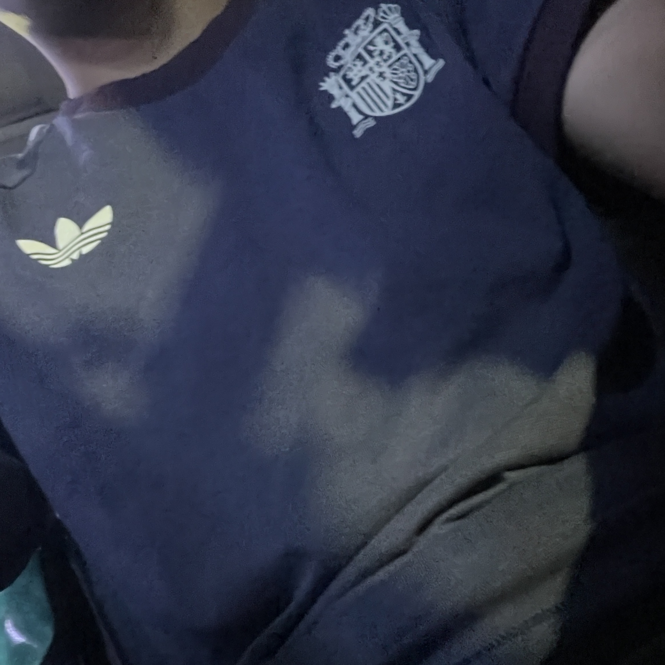 Adidas Spain Adicolor Classics 3-Stripes T-Shirt Shadow Navy - KR Sizing 착용 스타일