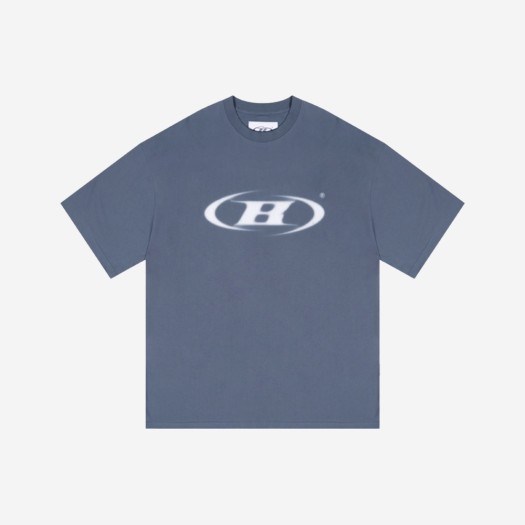 본투윈 블러 B 로고 오버핏 티셔츠 데드블루