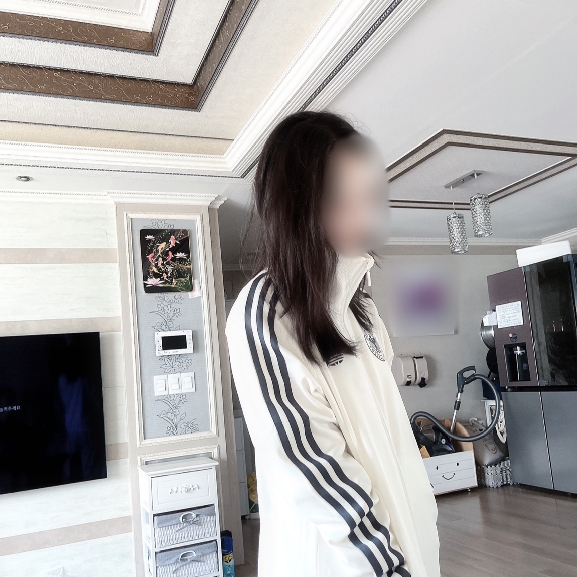 Adidas German Beckenbauer Track Top Off White - KR Sizing 착용 스타일