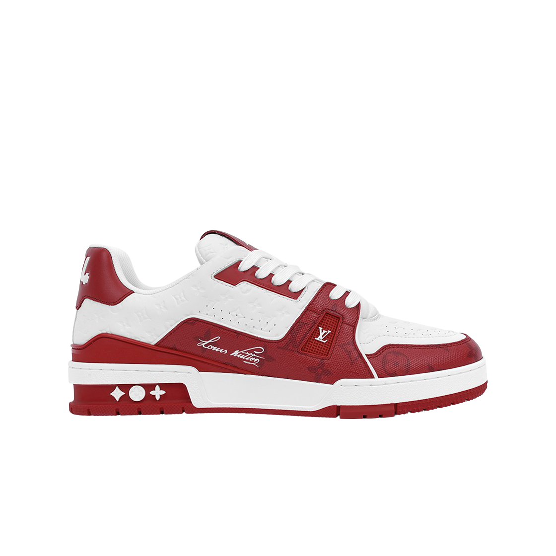 루이비통 LV 트레이너 스니커즈 레드(Louis Vuitton LV Trainer Sneakers Red)