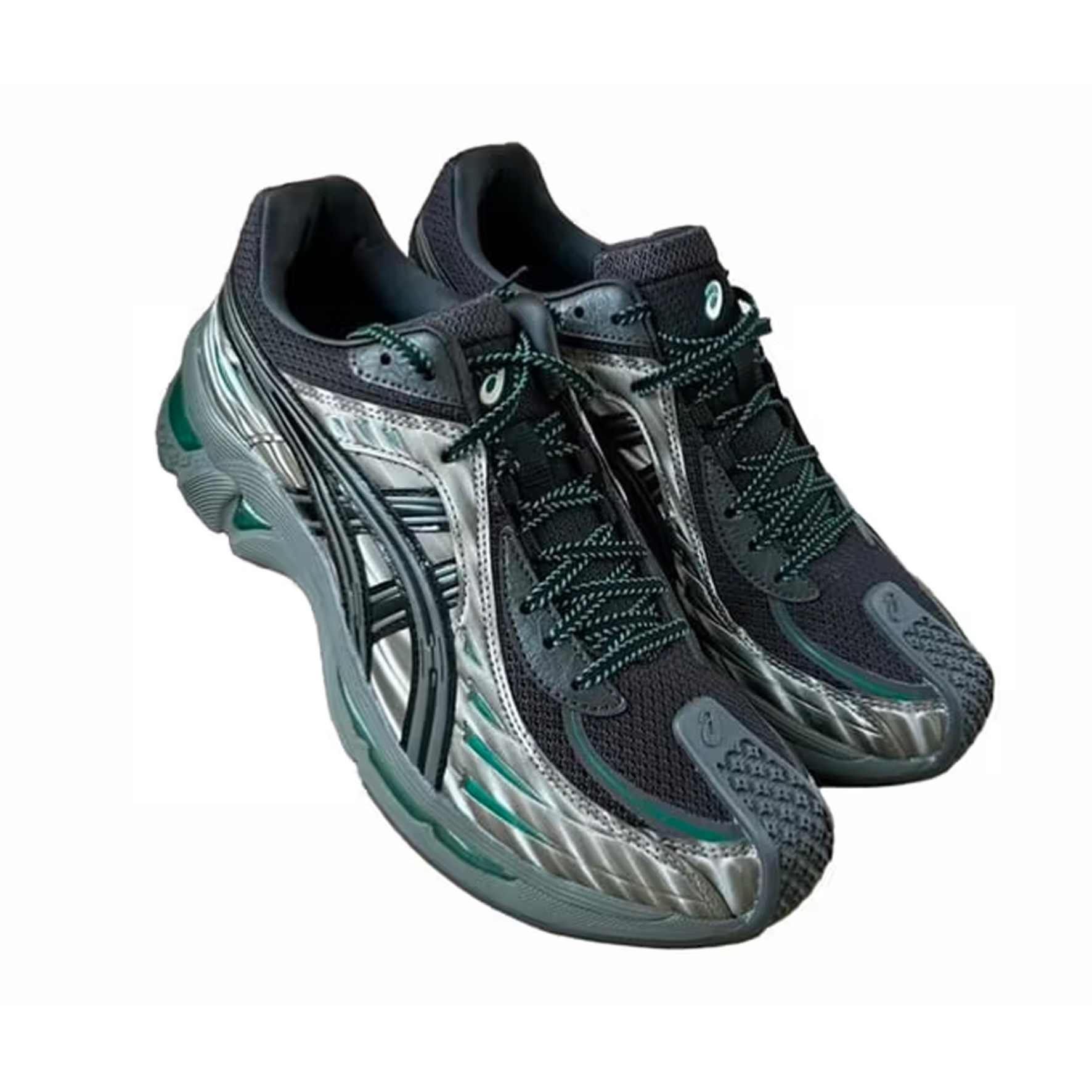 (W) Asics x Kiko Kostadinov Gel-Flammae Blue Ironclad, (W) Asics x Kiko Kostadinov Gel-Flammae Grey Black 착용 스타일 - 4