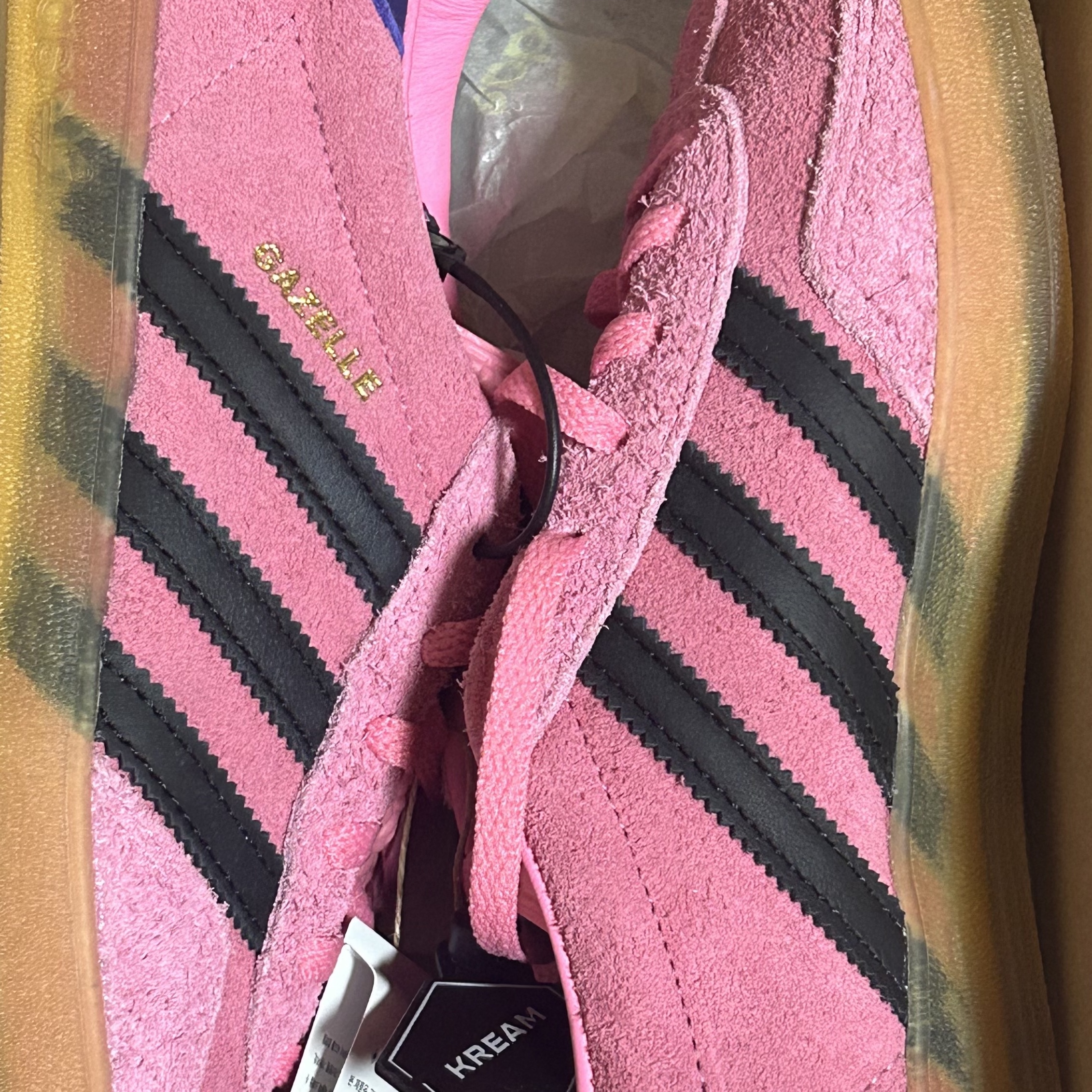 (W) Adidas Gazelle Indoor Bliss Pink 착용 스타일 - 2