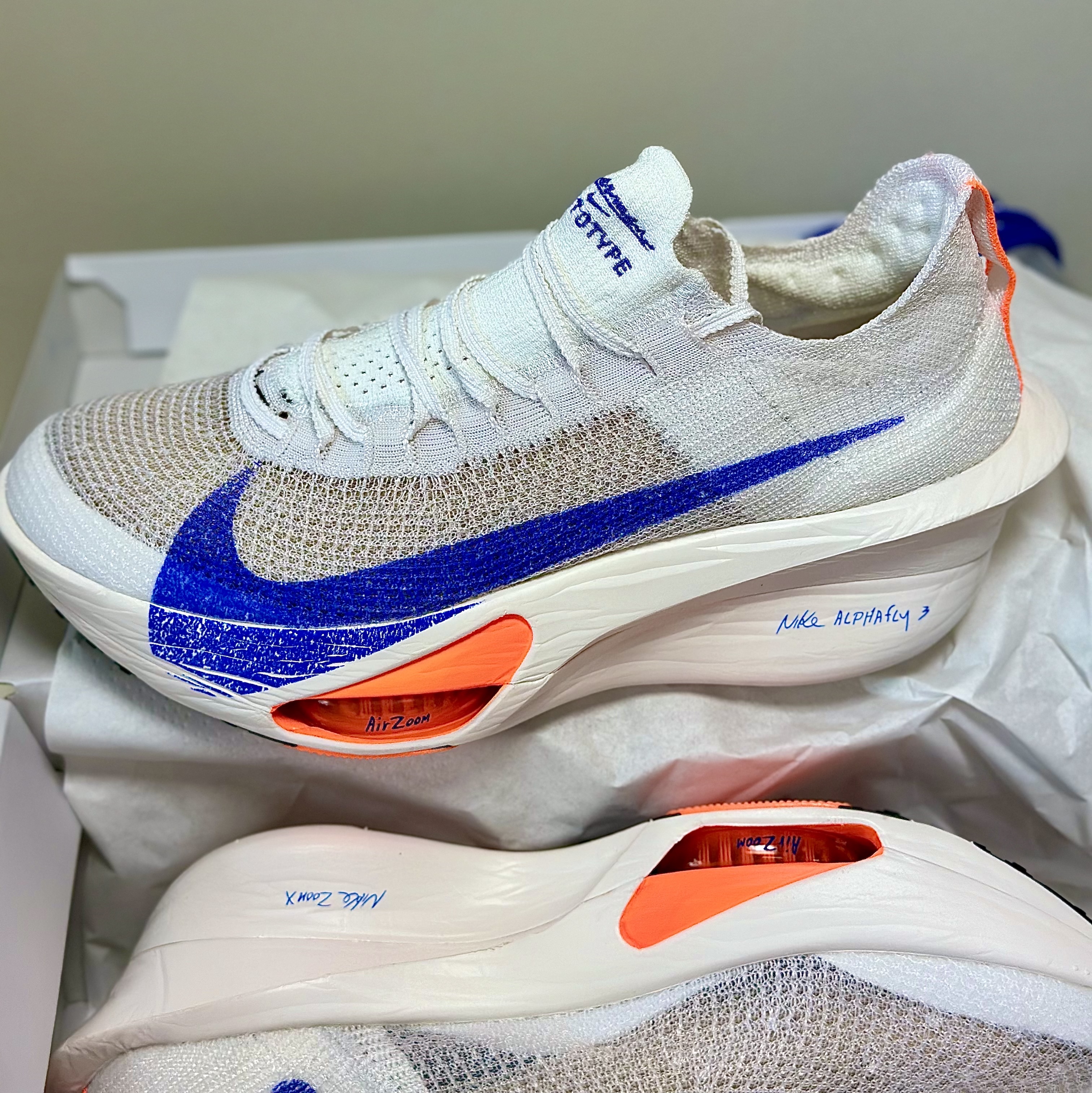 Nike Air Zoom Alphafly Next% 3 Blueprint 착용 스타일