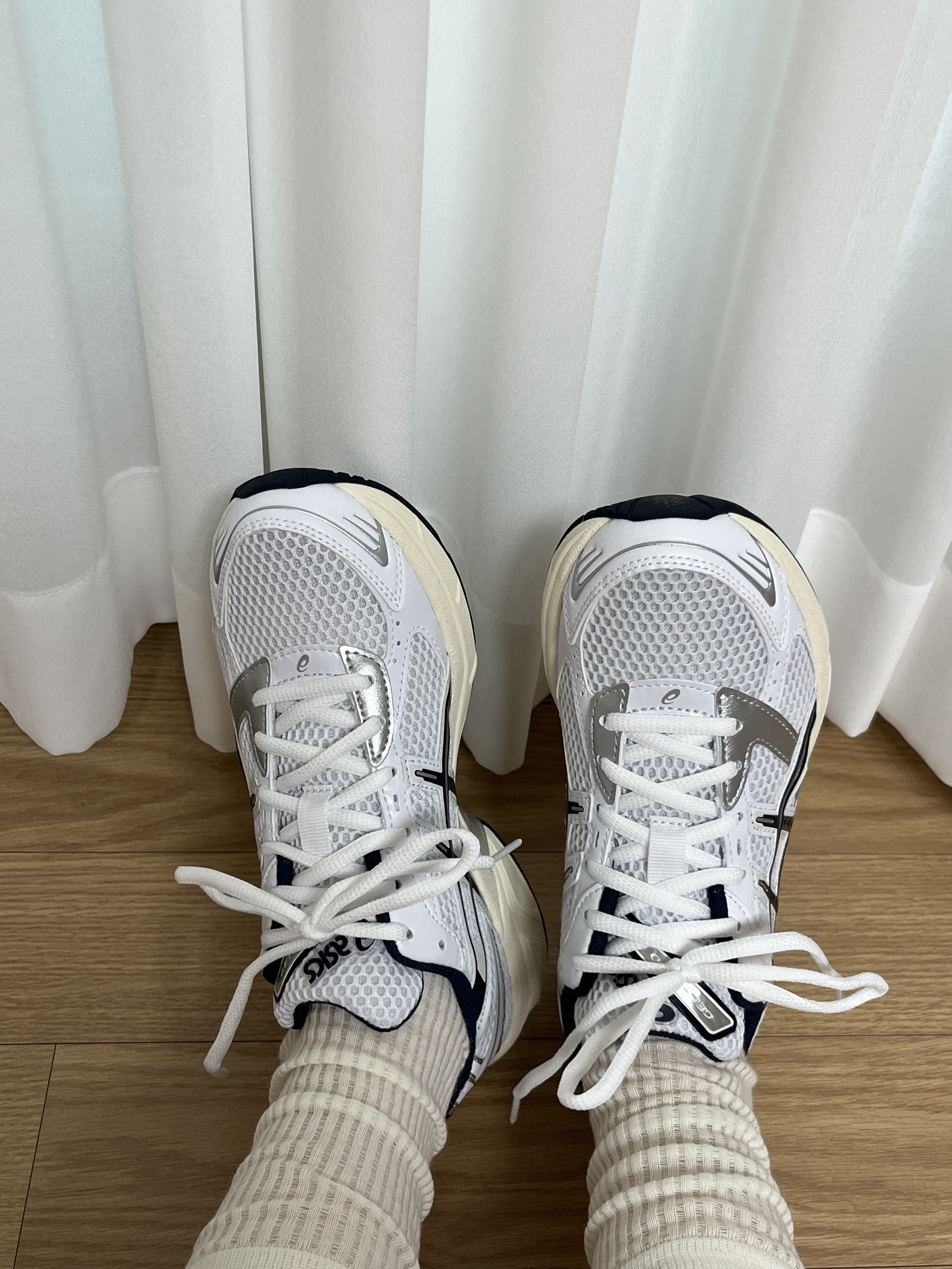 Asics Gel-1130 White Cloud Grey 착용 스타일 - 2