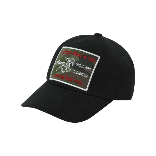■BAUF■ HAUS Flame Corduroy Ball Cap Black BFH-23A-U-BLK-04 바우프 하우스 플레임 코듀로이 볼캡 블랙 | BAUF | KREAM
