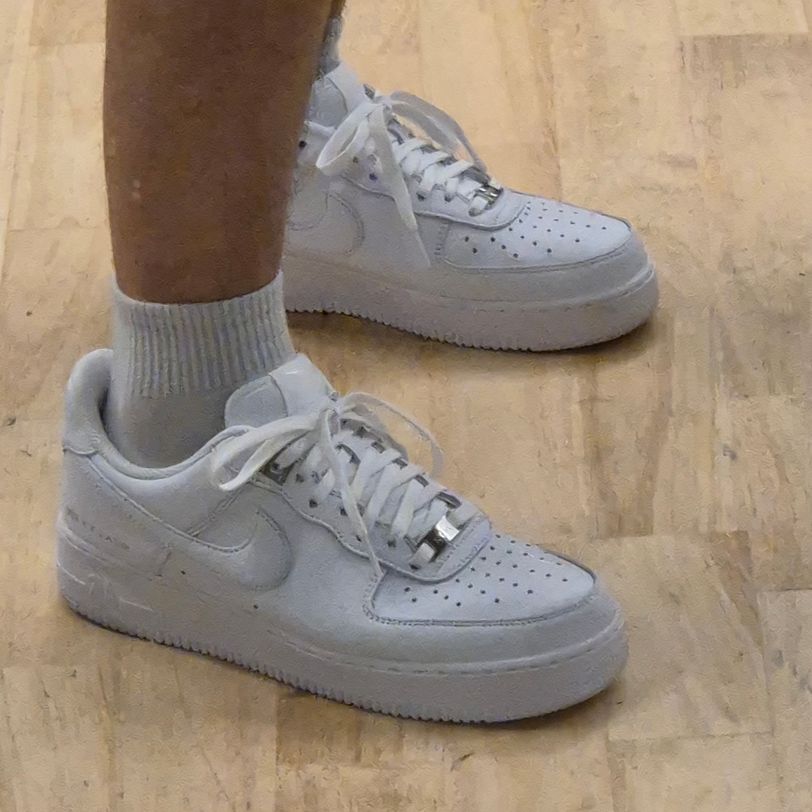 Nike x 1017 Alyx 9SM Air Force 1 Low SP White 착용 스타일