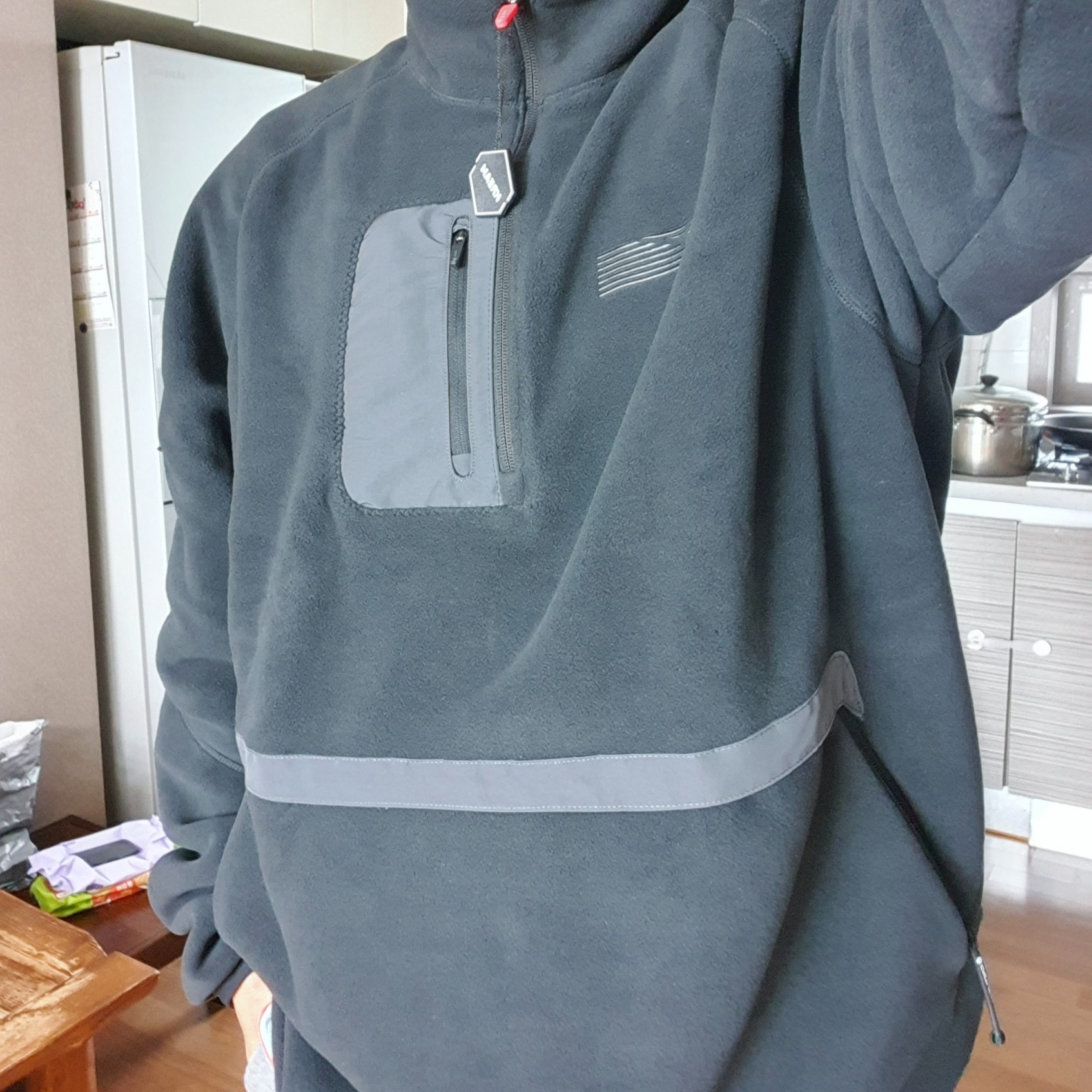 Nike x Travis Scott NRG BH Quarter Zip Black Anthracite - US/EU 착용 스타일 - 2