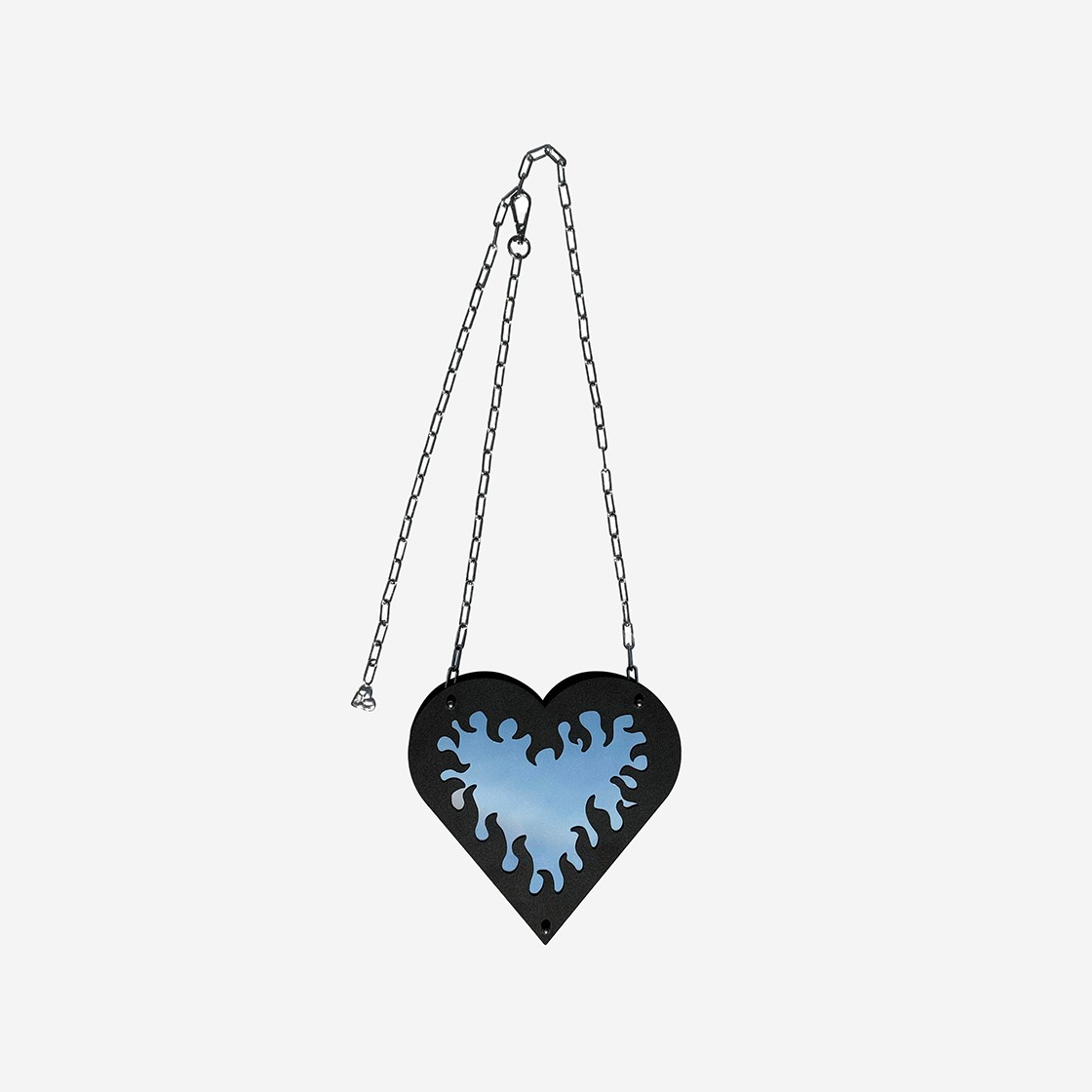 Clu. Ppp Mini Heart Bag Mirror Matt Black 상세 이미지 1