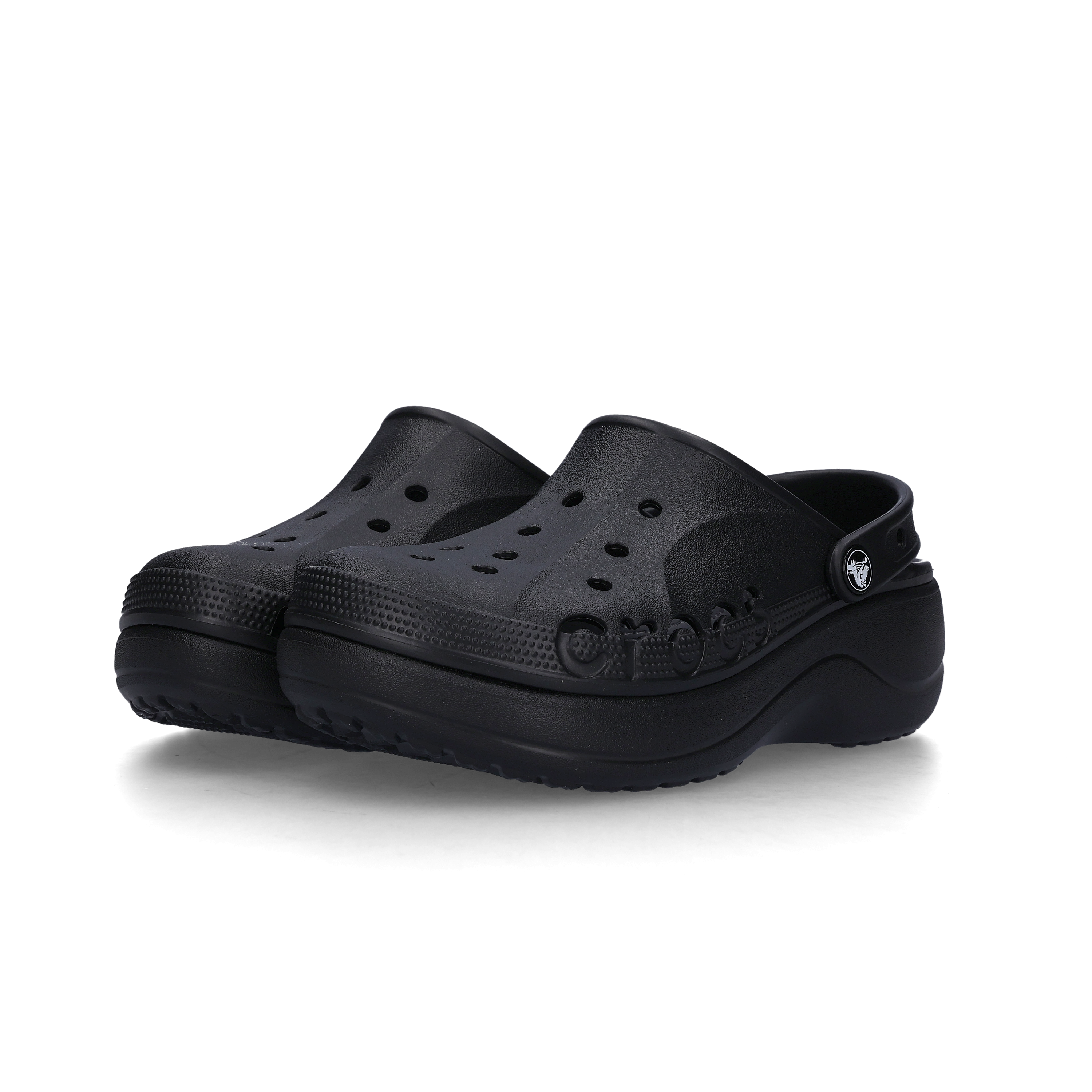 (W) Crocs Baya Platform Clog Black