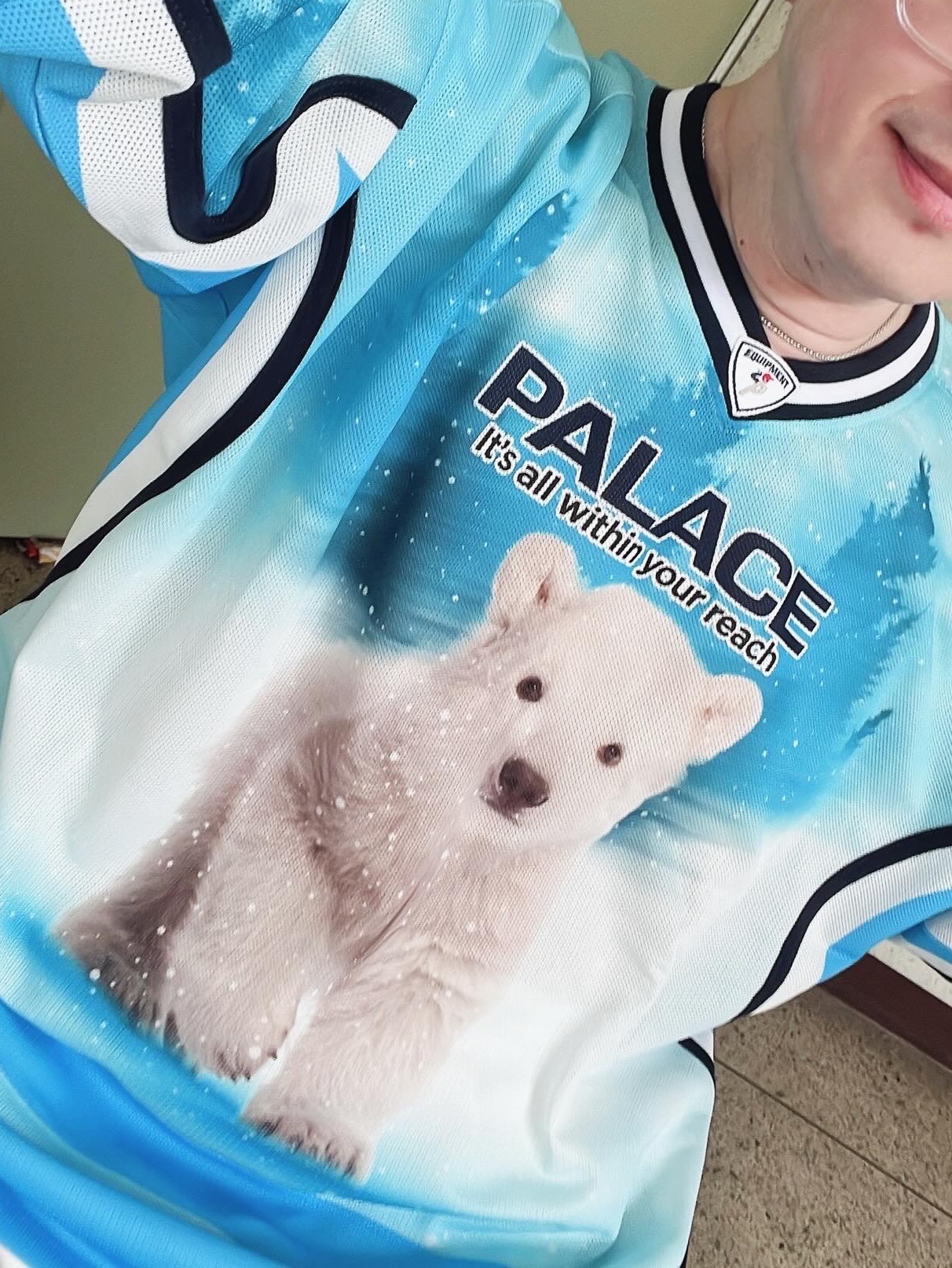 Palace Brighter Alternative Hockey Jersey Blue - 23FW, Nike Air Max 97 Shanghai Kaleidoscope 착용 스타일 - 2