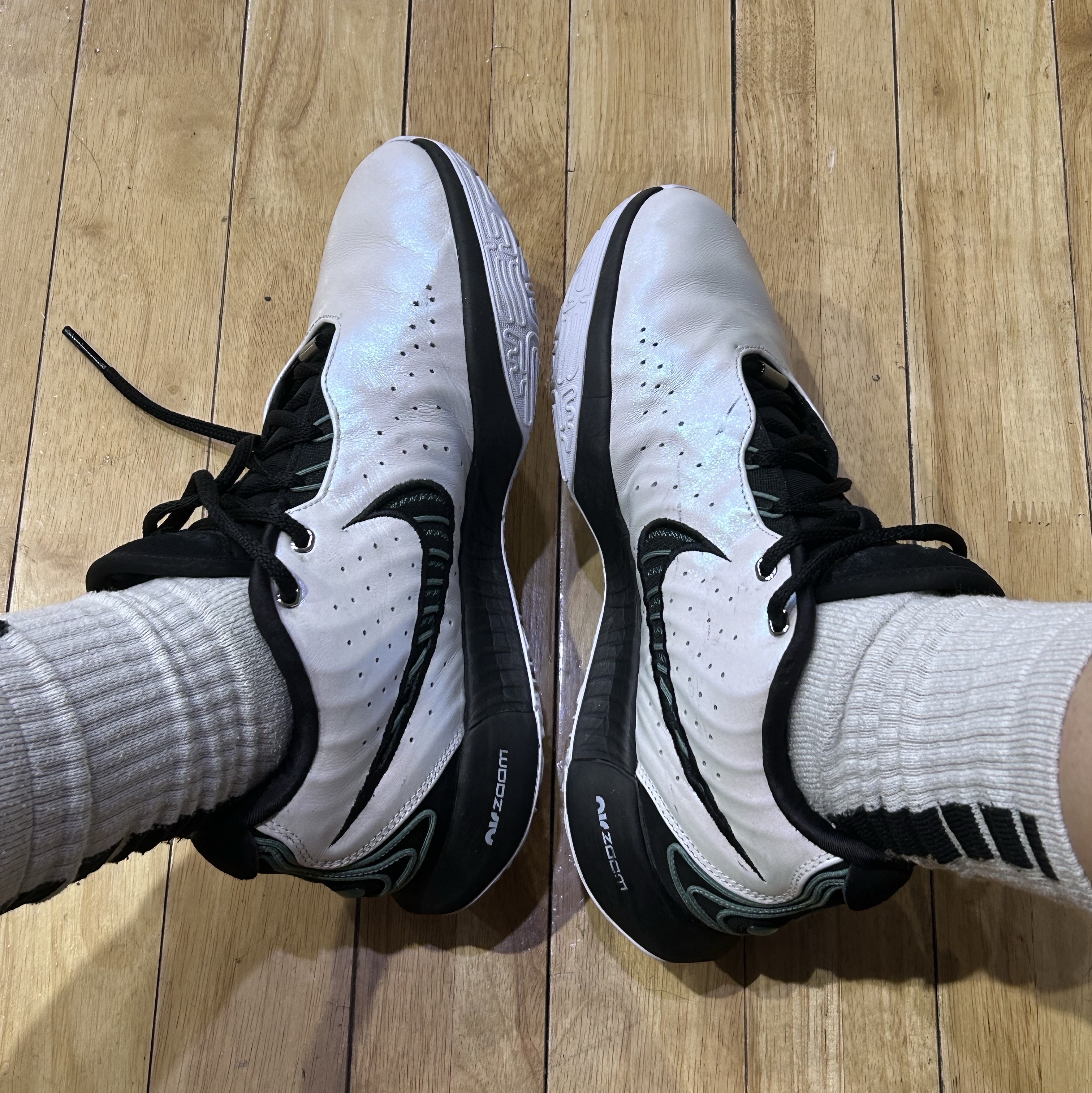 Nike Lebron 21 EP Conchiolin White Bicoastal 착용 스타일 - 2