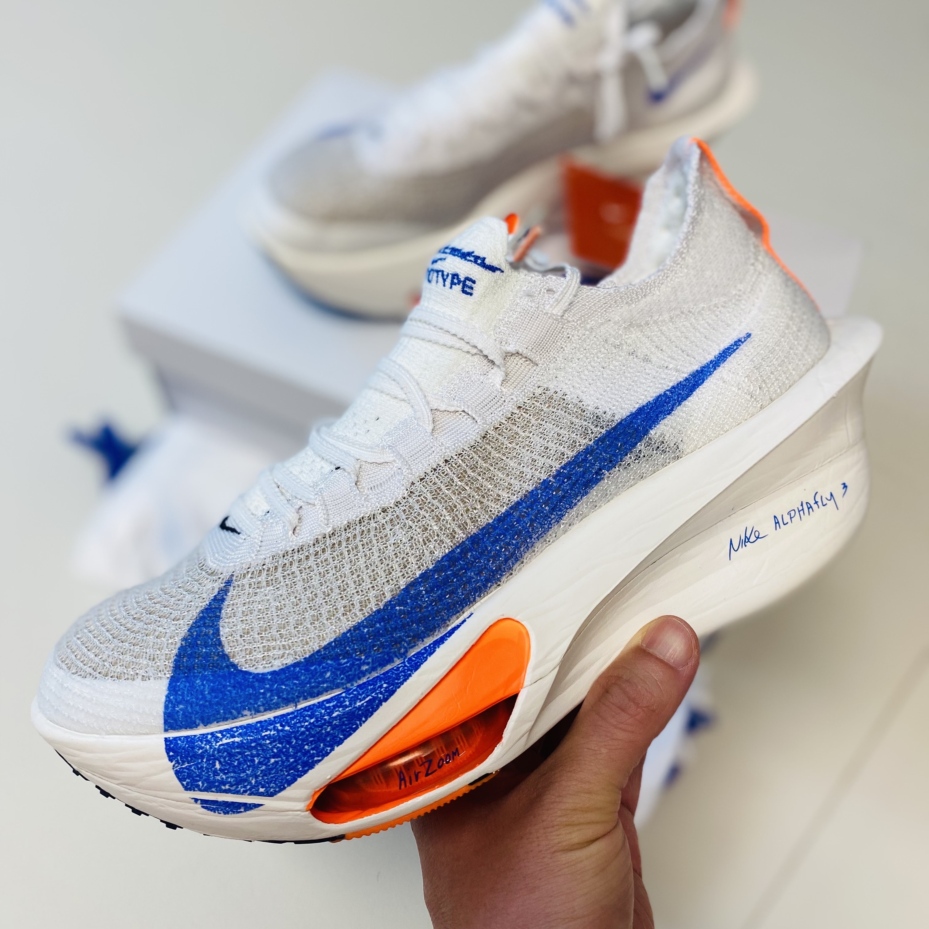 Nike Air Zoom Alphafly Next% 3 Blueprint 착용 스타일