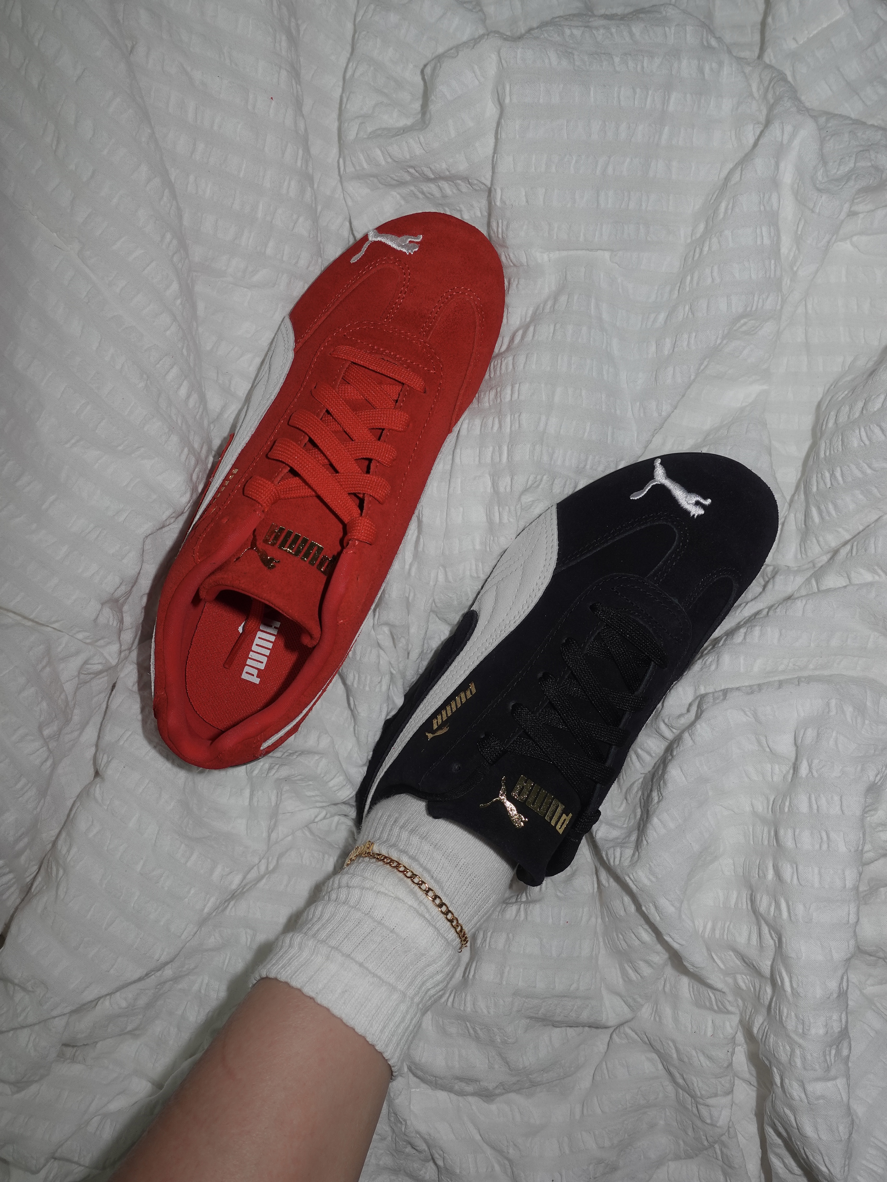 Puma Speedcat OG Red White, Puma Speedcat OG Black White 착용 스타일 - 2