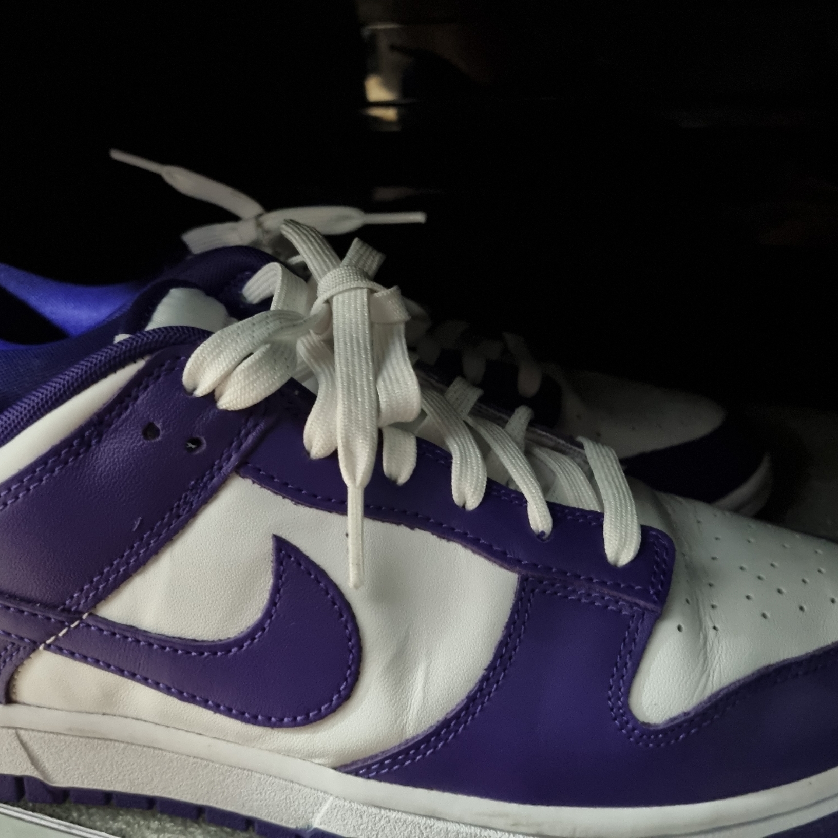Nike Dunk Low Retro Championship Court Purple 착용 스타일