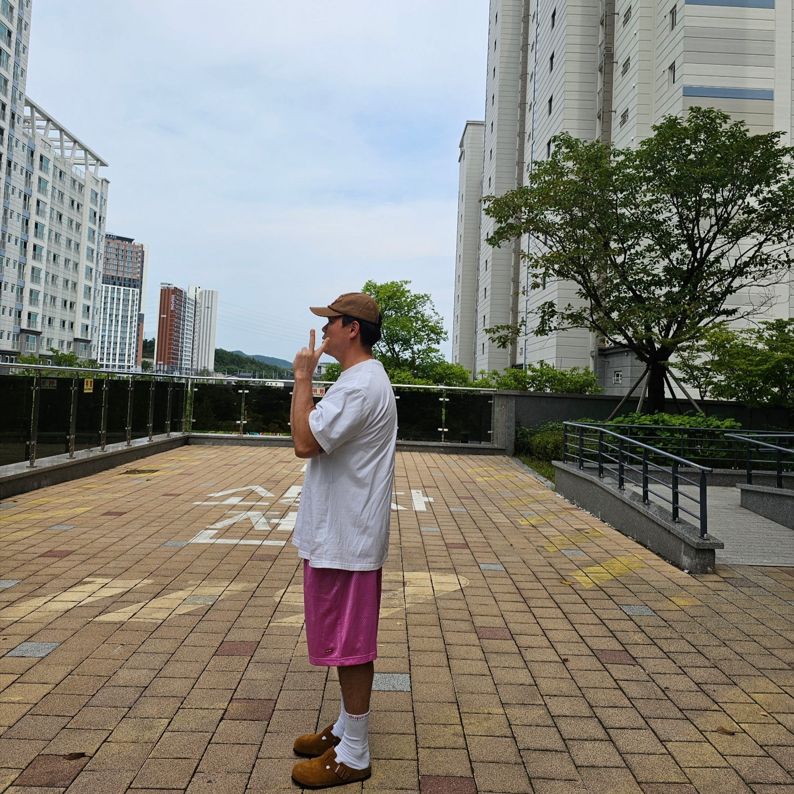 Birkenstock Boston Soft Footbed Mink - Regular, Supreme Mesh Cordura Camp Cap Sand - 23SS 착용 스타일 - 2